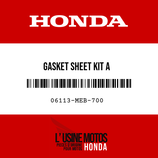 image de 06113-MEB-700 GASKET SHEET KIT A