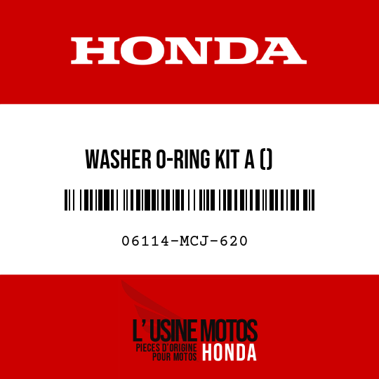 image de 06114-MCJ-620 WASHER O-RING KIT A ()