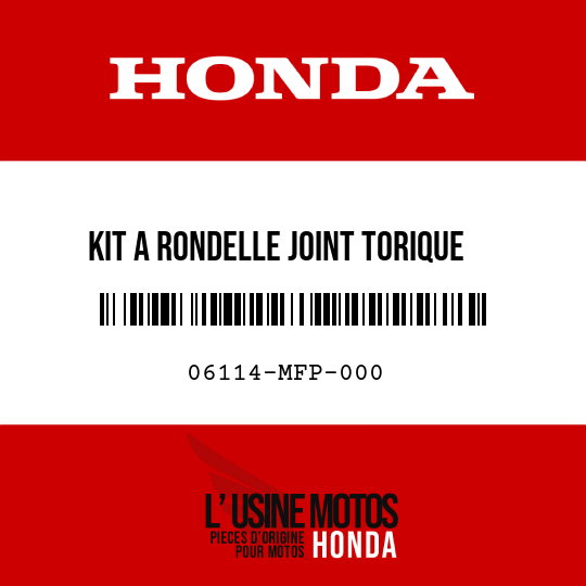 image de 06114-MFP-000 KIT A RONDELLE JOINT TORIQUE