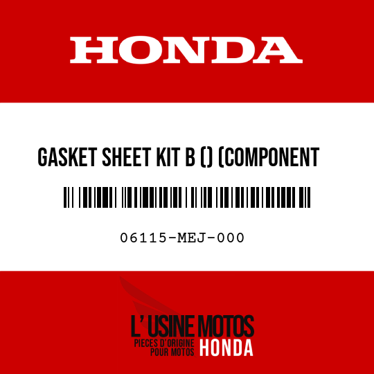 image de 06115-MEJ-000 GASKET SHEET KIT B () (COMPONENT PARTS)
