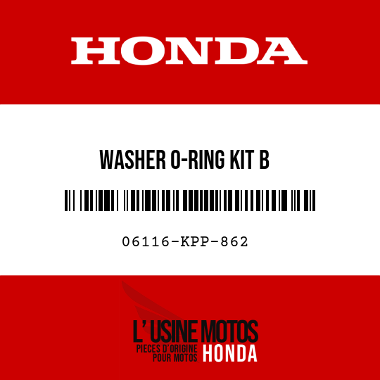 image de 06116-KPP-862 WASHER O-RING KIT B
