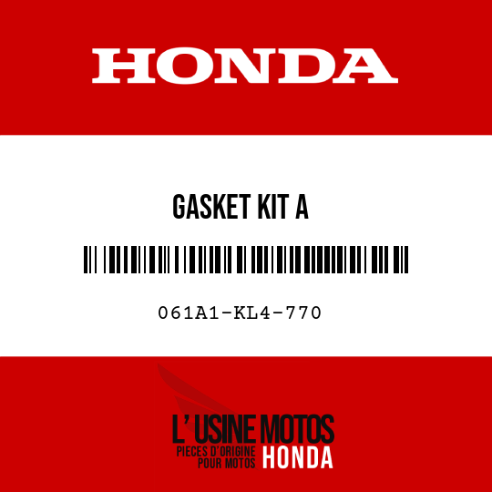 image de 061A1-KL4-770 GASKET KIT A