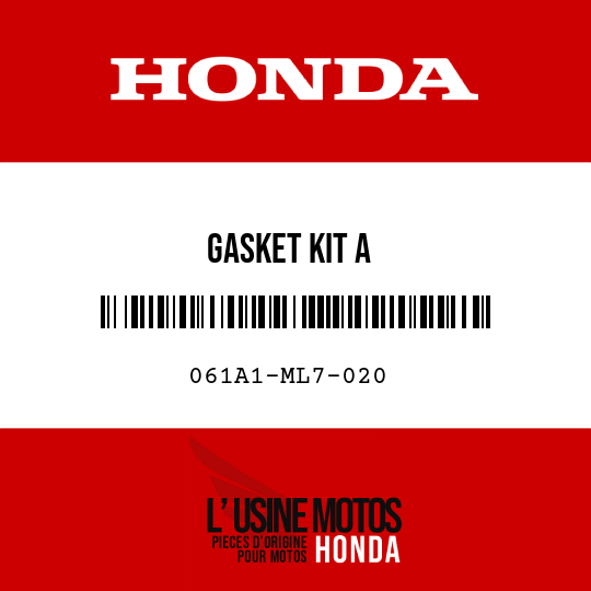 image de 061A1-ML7-020 GASKET KIT A