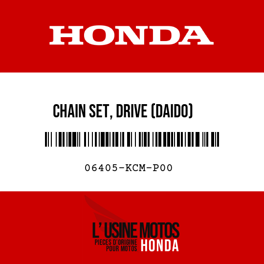 image de 06405-KCM-P00 CHAIN SET, DRIVE (DAIDO) (DID428-132L-140L)