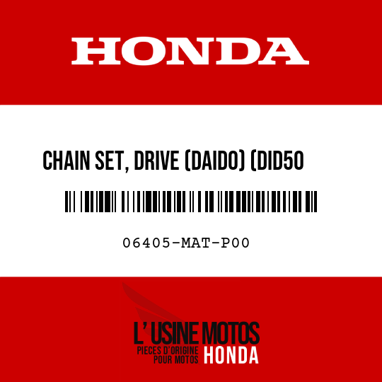 image de 06405-MAT-P00 CHAIN SET, DRIVE (DAIDO) (DID50 112-120L)