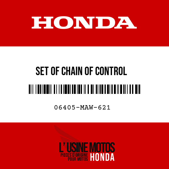 image de 06405-MAW-621 SET OF CHAIN OF CONTROL (DID525V8-102L-120L)