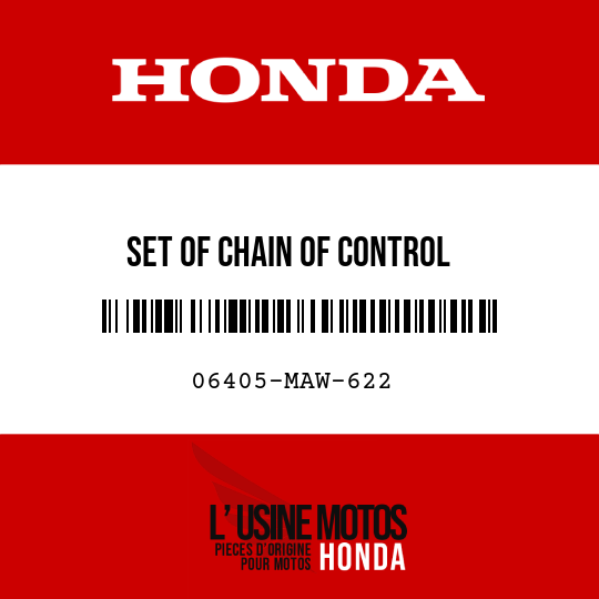image de 06405-MAW-622 SET OF CHAIN OF CONTROL (RK525SMOZ5-102L-120L)