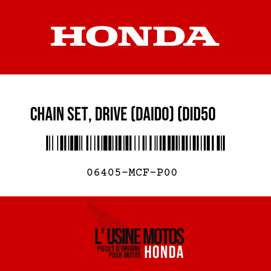 image de 06405-MCF-P00 CHAIN SET, DRIVE (DAIDO) (DID50 102-120L) (STANDARD LINK 106L)