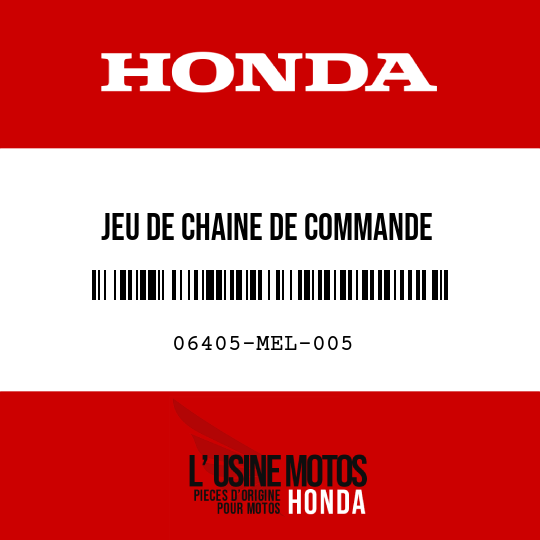 image de 06405-MEL-005 JEU DE CHAINE DE COMMANDE (RK50GFOZ1-120L)
