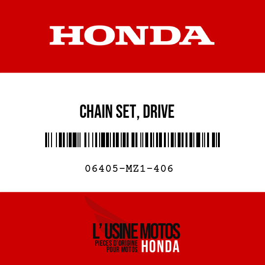 image de 06405-MZ1-406 CHAIN SET, DRIVE (RK50HFOZ3-102L-120L)