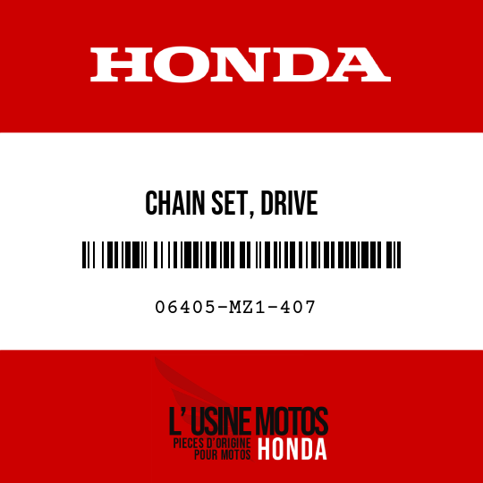 image de 06405-MZ1-407 CHAIN SET, DRIVE (DID50VA7-102L-120L)
