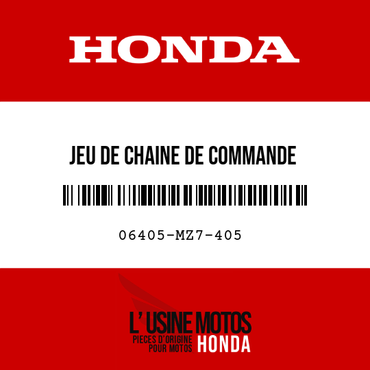 image de 06405-MZ7-405 JEU DE CHAINE DE COMMANDE (DID50V4-102L-120L)