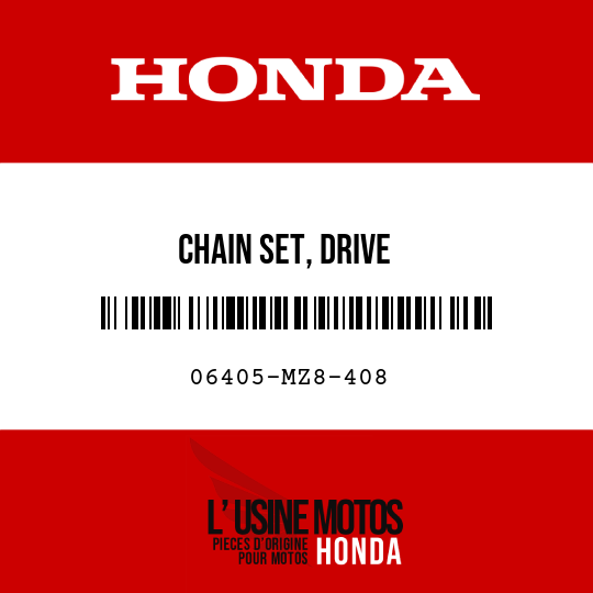 image de 06405-MZ8-408 CHAIN SET, DRIVE (DID525V8-102L-120L)