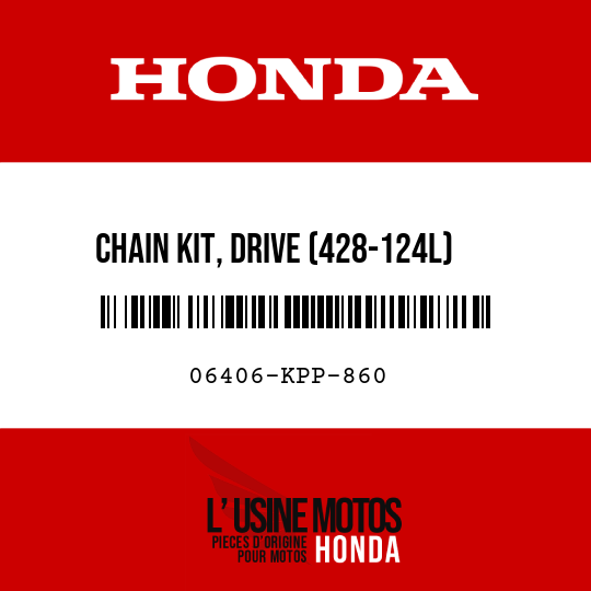 image de 06406-KPP-860 CHAIN KIT, DRIVE (428-124L)
