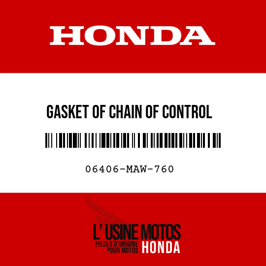 image de 06406-MAW-760 GASKET OF CHAIN OF CONTROL (102L-120L)