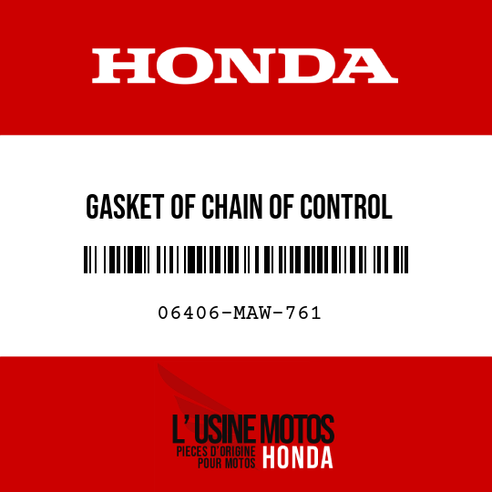 image de 06406-MAW-761 GASKET OF CHAIN OF CONTROL