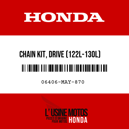 image de 06406-MAY-870 CHAIN KIT, DRIVE (122L-130L)