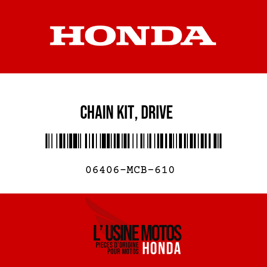 image de 06406-MCB-610 CHAIN KIT, DRIVE
