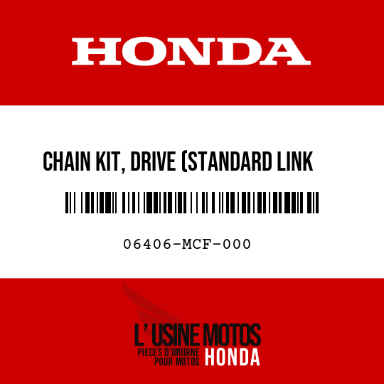 image de 06406-MCF-000 CHAIN KIT, DRIVE (STANDARD LINK 106L)