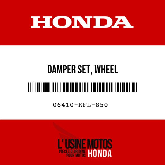 image de 06410-KFL-850 DAMPER SET, WHEEL