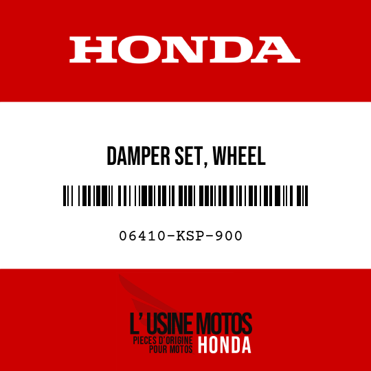 image de 06410-KSP-900 DAMPER SET, WHEEL