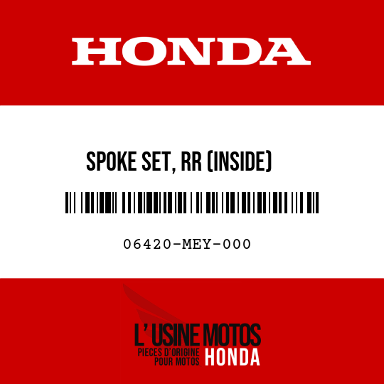 image de 06420-MEY-000 SPOKE SET, RR (INSIDE)