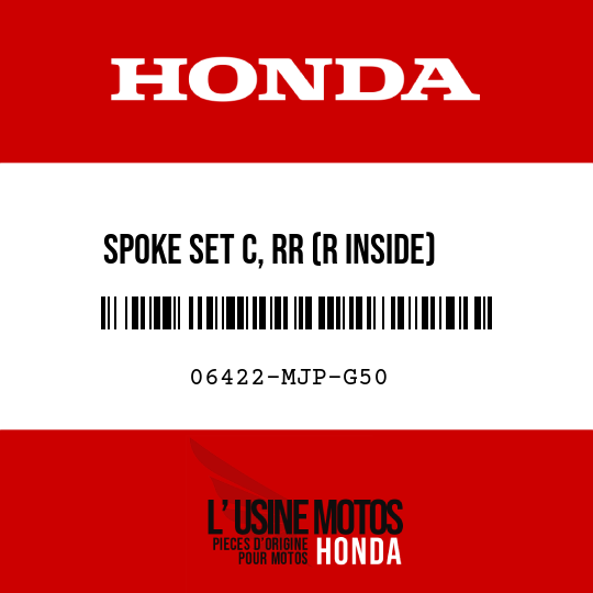 image de 06422-MJP-G50 SPOKE SET C, RR (R INSIDE)
