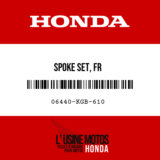 image de 06440-KGB-610 SPOKE SET, FR