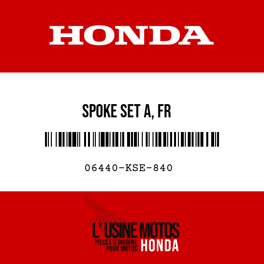 image de 06440-KSE-840 SPOKE SET A, FR