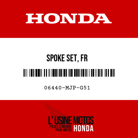image de 06440-MJP-G51 SPOKE SET, FR