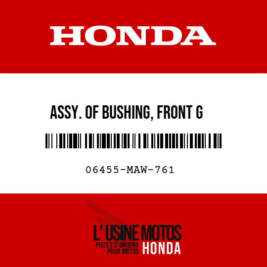 image de 06455-MAW-761 ASSY. OF BUSHING, FRONT G
