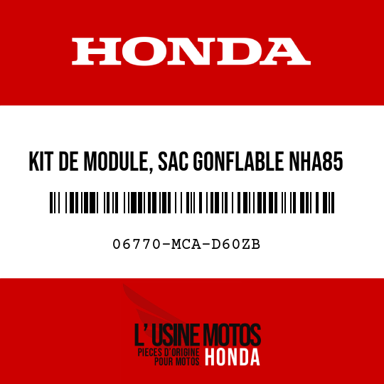 image de 06770-MCA-D60ZB KIT DE MODULE, SAC GONFLABLE NHA85 