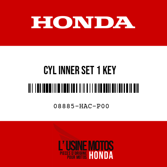image de 08885-HAC-P00 CYL INNER SET 1 KEY