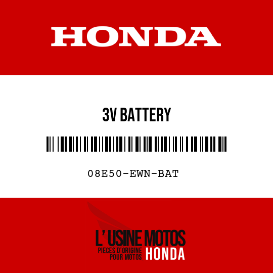 image de 08E50-EWN-BAT 3V BATTERY