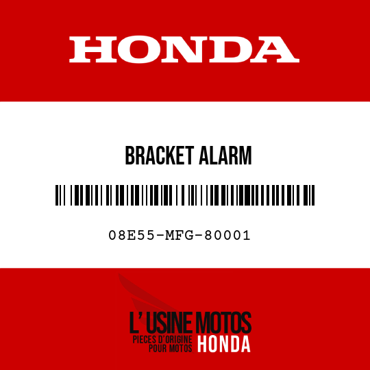 image de 08E55-MFG-80001 BRACKET ALARM