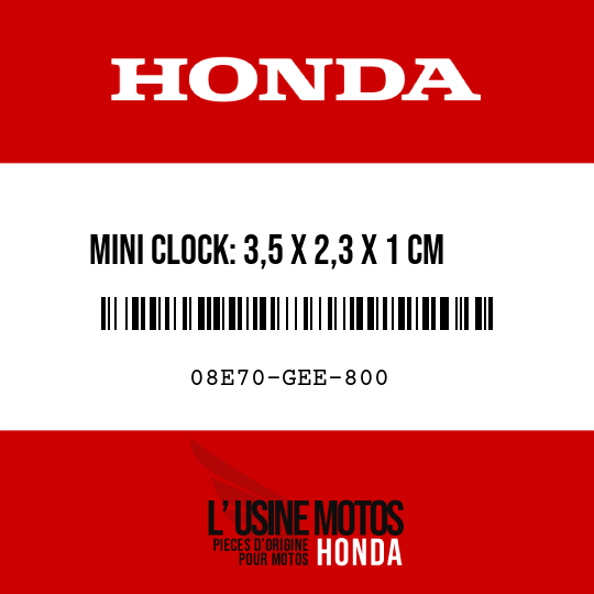 image de 08E70-GEE-800 MINI CLOCK: 3,5 X 2,3 X 1 CM