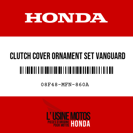 image de 08F48-MFN-860A CLUTCH COVER ORNAMENT SET VANGUARD BEIGE