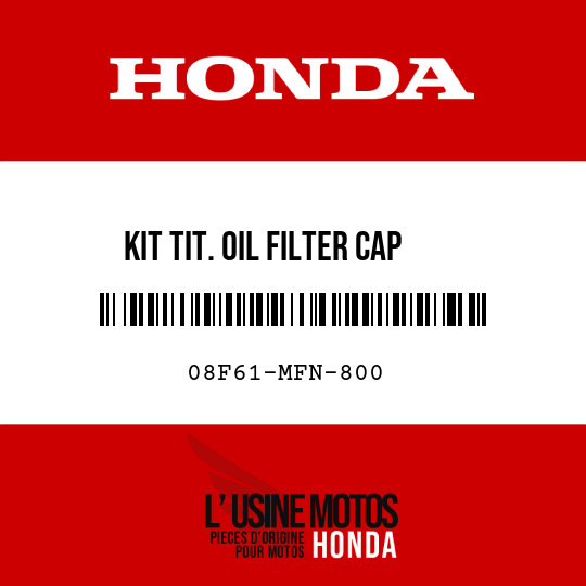 image de 08F61-MFN-800 KIT TIT. OIL FILTER CAP