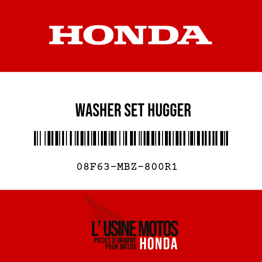 image de 08F63-MBZ-800R1 WASHER SET HUGGER