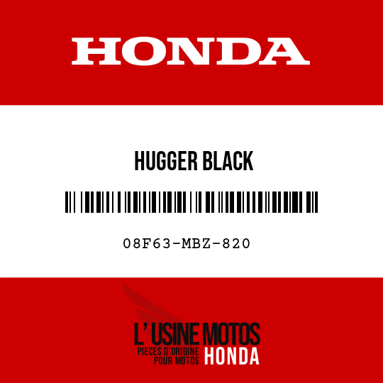 image de 08F63-MBZ-820 HUGGER BLACK