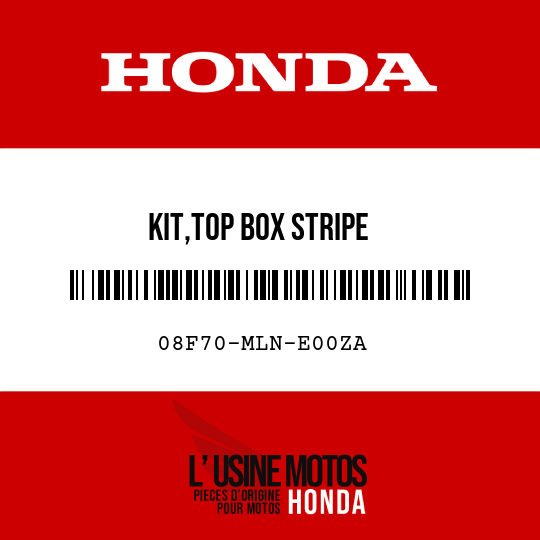 image de 08F70-MLN-E00ZA KIT,TOP BOX STRIPE