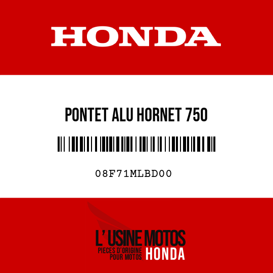 image de 08F71MLBD00 PONTET ALU HORNET 750