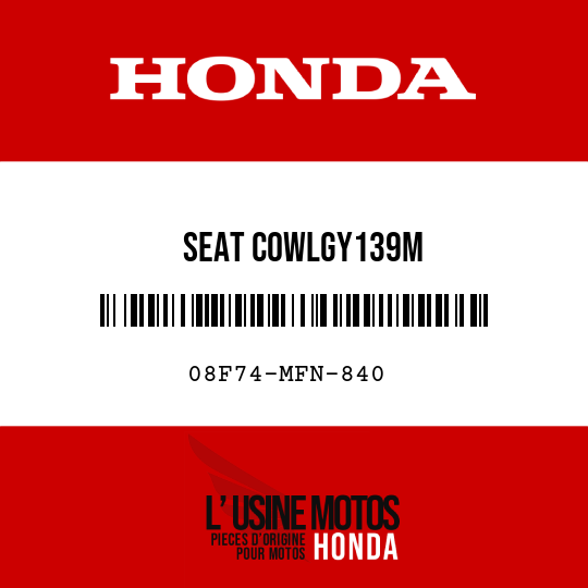 image de 08F74-MFN-840 SEAT COWLGY139M