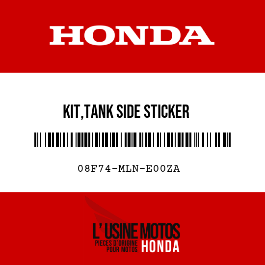 image de 08F74-MLN-E00ZA KIT,TANK SIDE STICKER