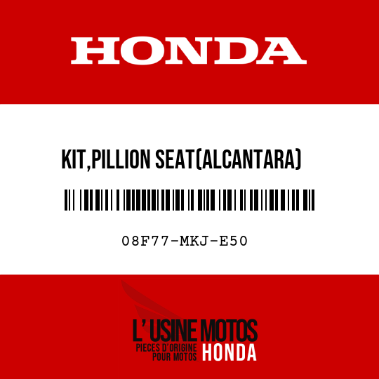 image de 08F77-MKJ-E50 KIT,PILLION SEAT(ALCANTARA)