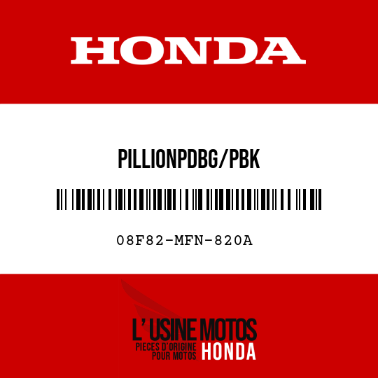 image de 08F82-MFN-820A PILLIONPDBG/PBK