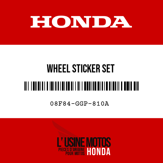 image de 08F84-GGP-810A WHEEL STICKER SET