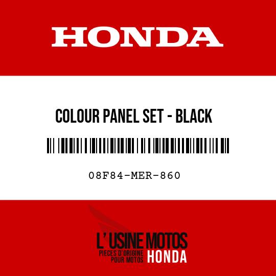 image de 08F84-MER-860 COLOUR PANEL SET - BLACK