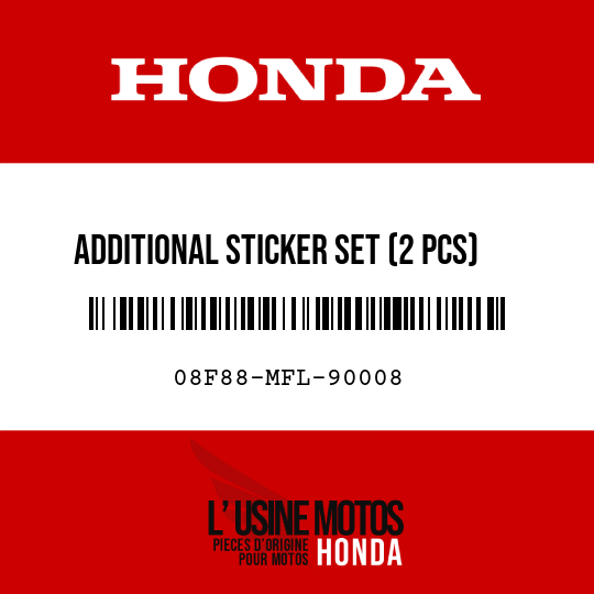 image de 08F88-MFL-90008 ADDITIONAL STICKER SET (2 PCS)