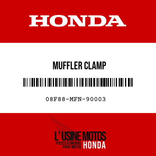 image de 08F88-MFN-90003 MUFFLER CLAMP